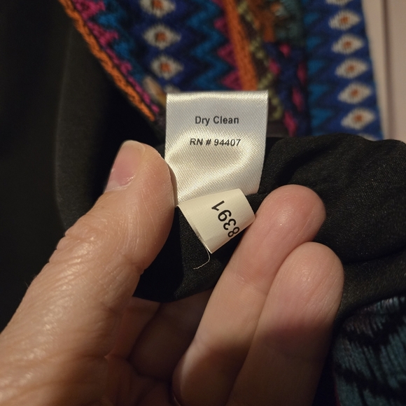 TravelSmith Geometric Pattern Blazer Womens Size Medium - Picture 7 of 8